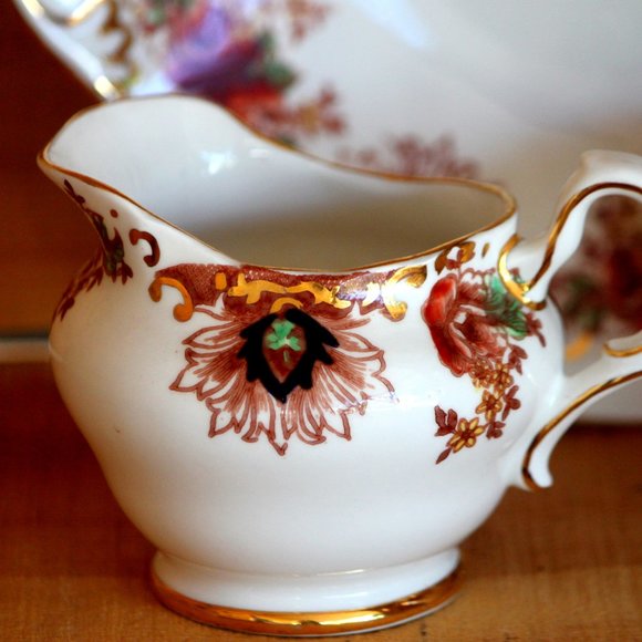 Vintage Royal Tara Ireland Fine Bone China Sugar Creamer Cake Serving Plate - Picture 7 of 13